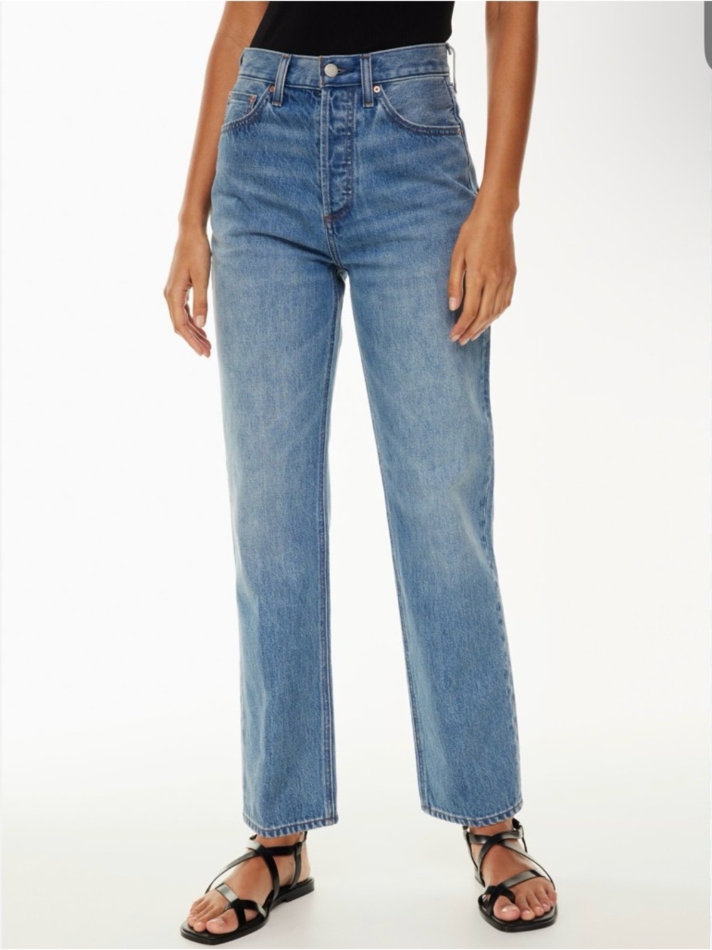 ARITZIA Denim Forum The Joni High Rise Loose 29L dark vintage
wash size 27